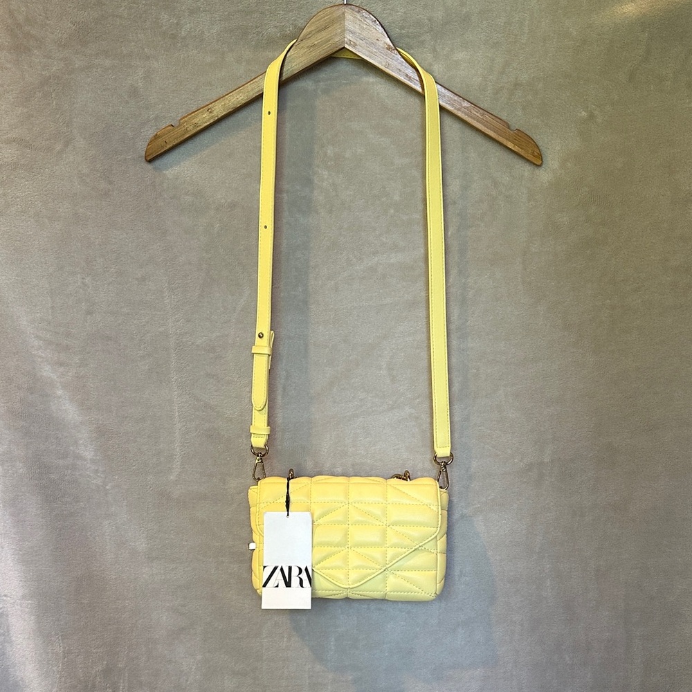 ZARA WOMEN’S QUILTED CROSSBODY BAG